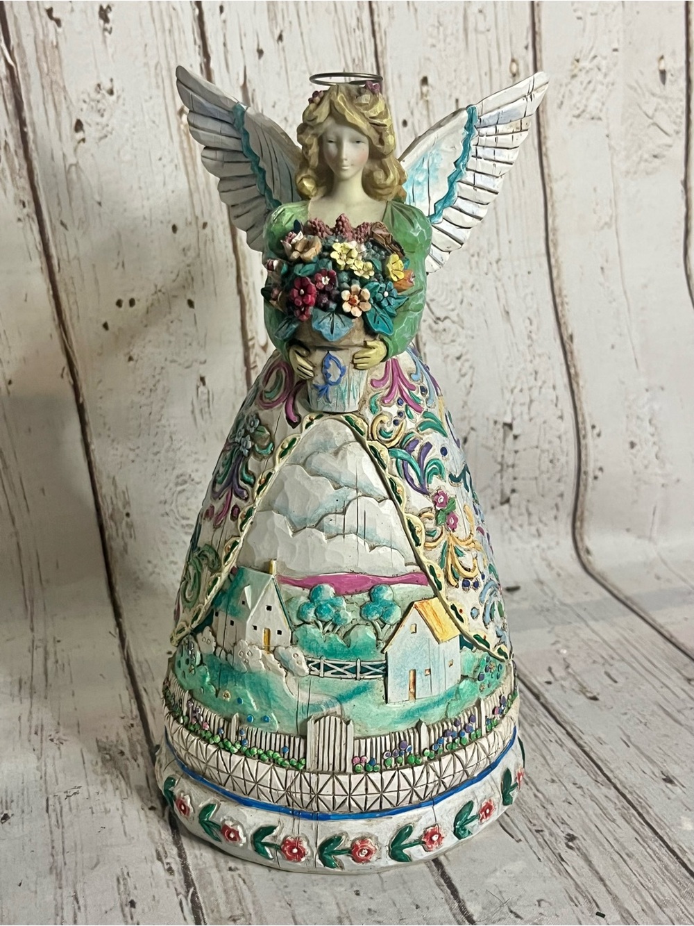 2004 Jim Shore Heartwood Creek "New Beginnings"  #117674 Angel Figurine